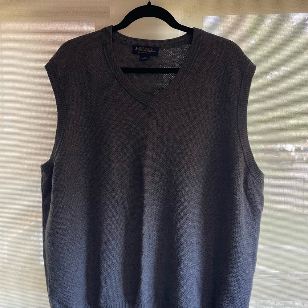Brooks Brothers Charcoal Sweater Vest​​​